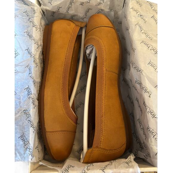 NIB Josef Seibel Leather Tan Ballet Flats Women's Size 36 US 5.5 M German Made - Picture 10 of 10